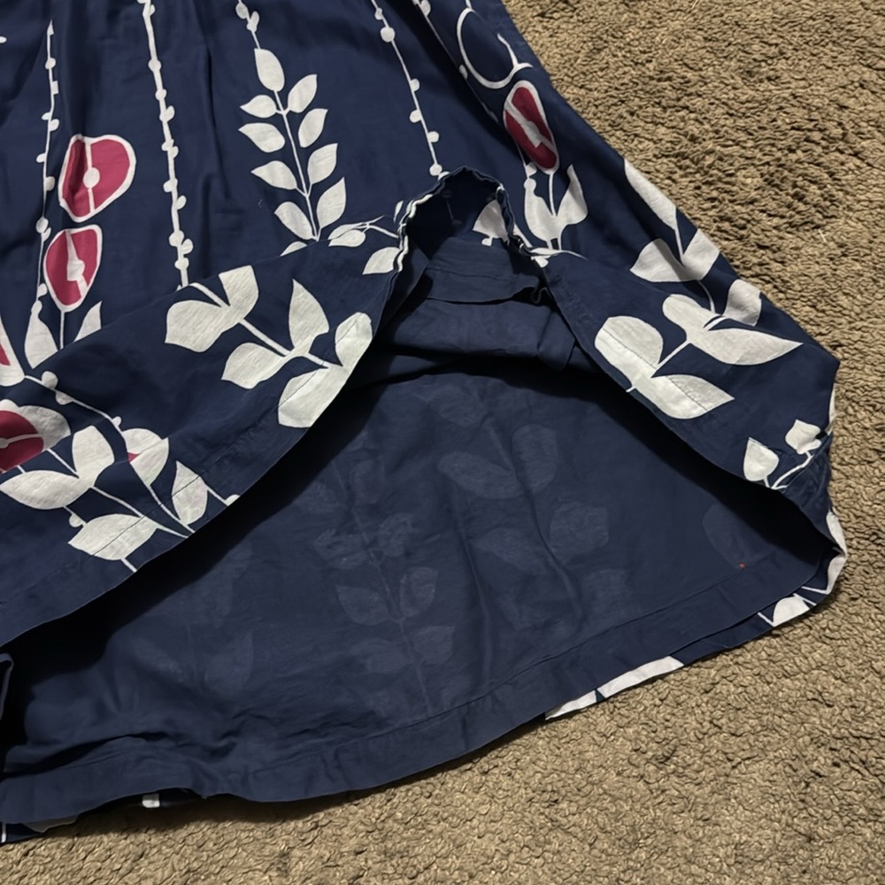 Shiraleah Dress-Sz S-Cotton-Blue/White/Pink-Floral-Lined-EUC - Picture 10 of 15